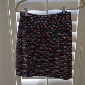 NWT Loft Multicolor Tweed Skirt